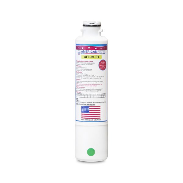 American Filter Co AFC Brand AFC-RF-S3, Compatible to Samsung DA-97-08006A Refrigerator Water Filters (1PK) Made by AFC DA-97-08006A-AFC-RF-S3-1-69849